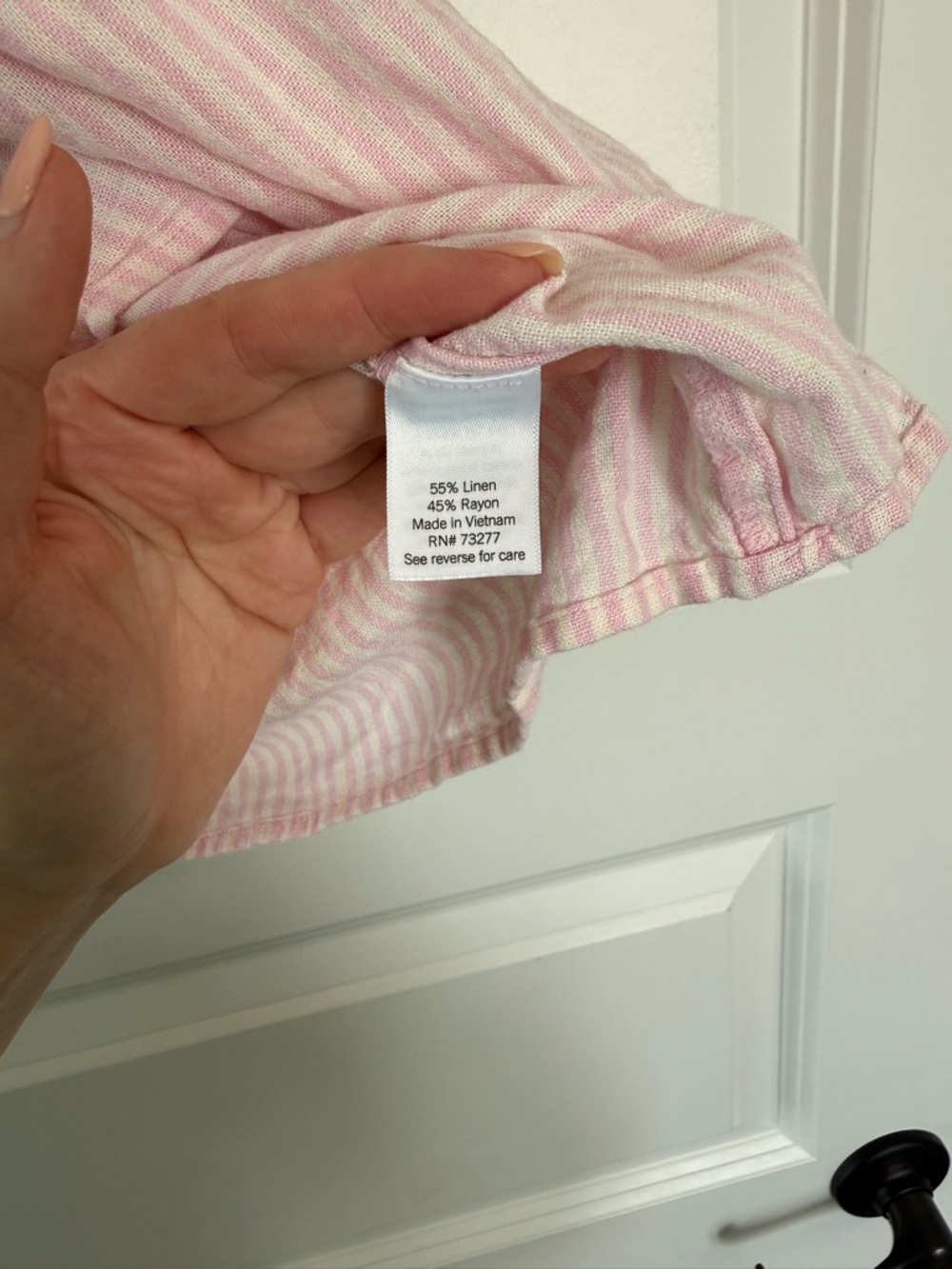 Lauren Conrad Linen Puff Sleeve Top - Picture 4 of 5